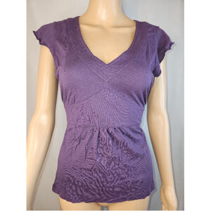 Mexx | Women's | Purple | Short Sleeve Shirt | Size Large